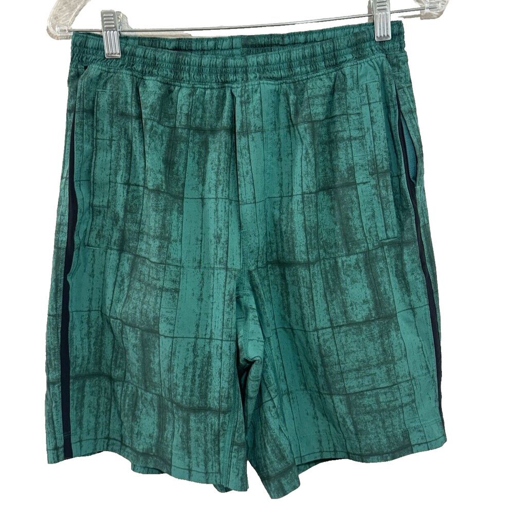 Lululemon Shorts Men's Medium Green Pace Breaker T.H.E Lined Gym Yoga Athletic M